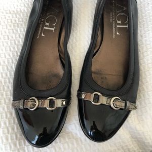 AGL black flats size 40.5